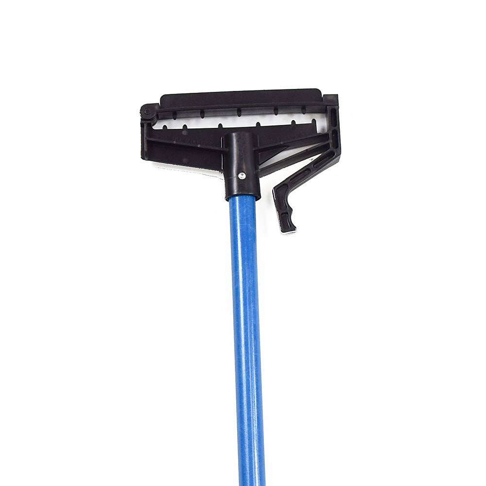 Malish Quick-Release Fiberglass Wet Mop Handle, Blue, 12/Carton (54660)