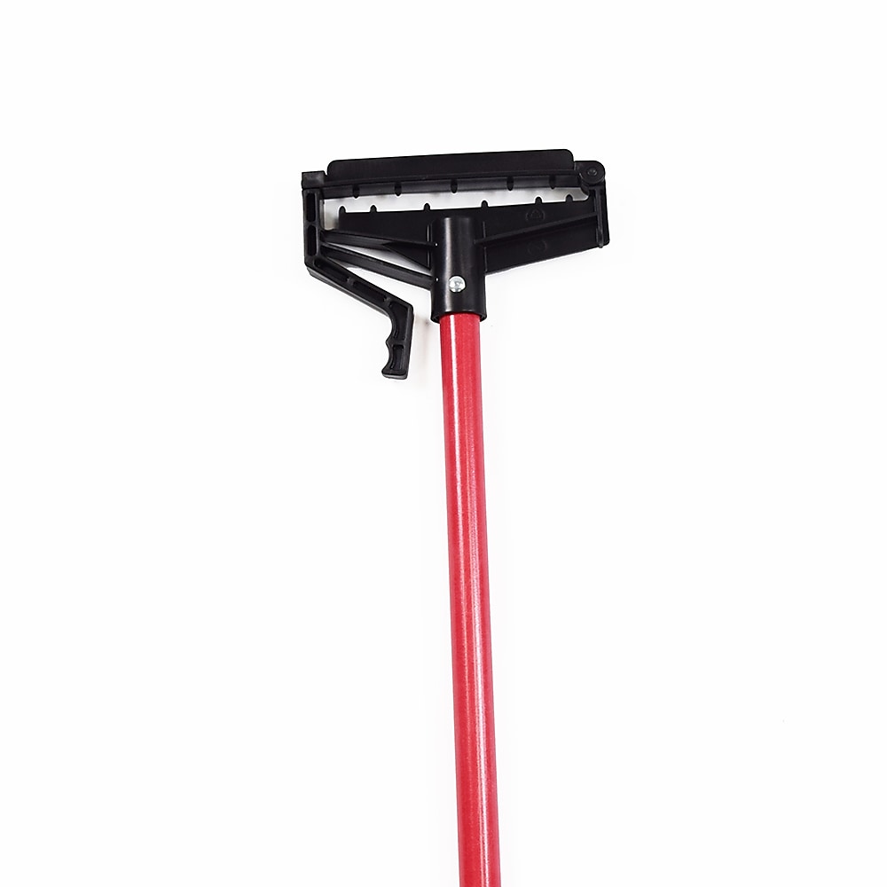 Malish Quick-Release Fiberglass Wet Mop Handle, Red, 12/Carton (54260)