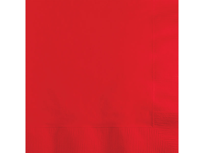 Creative Converting Touch of Color Beverage Napkin, 2-ply, Classic Red, 150 Napkins/Pack (DTC801031BBNAP)