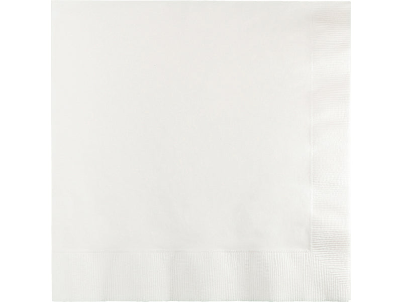 Creative Converting Touch of Color Lunch Napkin, 2-ply, White, 150 Napkins/Pack (DTC139140135NAP)