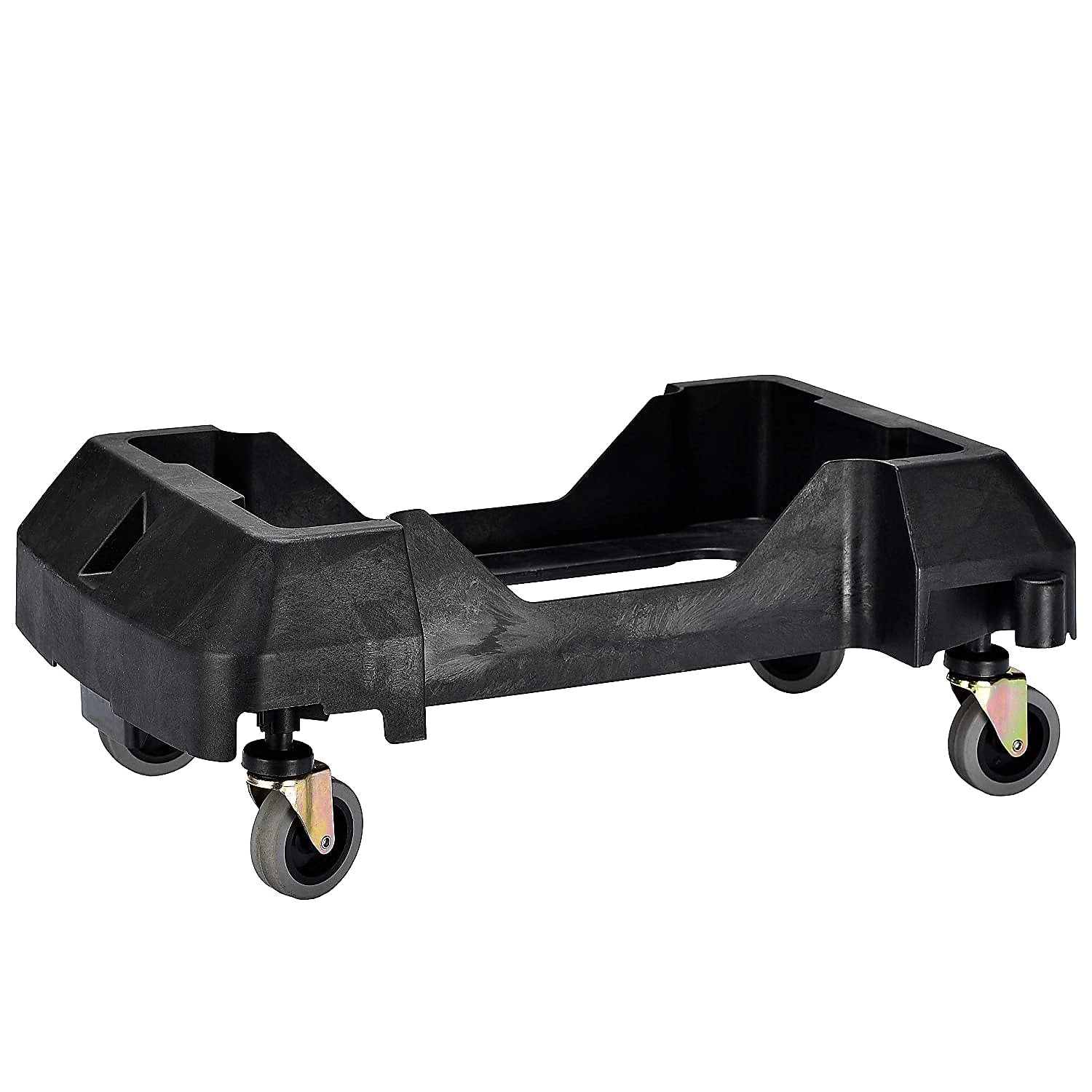 Alpine Industries Rectangular Trash Can Dolly, 200 lb. Weight Capacity, Black (477-DOLLY)