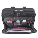 Solo New York 17.3" Laptop The City Laptop Briefcase, Black Polyester (CLA314-4)