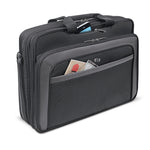 Solo New York 17.3" Laptop The City Laptop Briefcase, Black Polyester (CLA314-4)