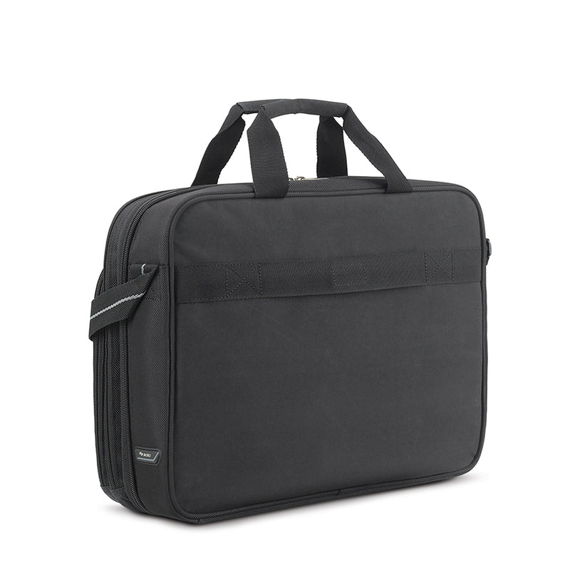 Solo New York 17.3" Laptop The City Laptop Briefcase, Black Polyester (CLA314-4)