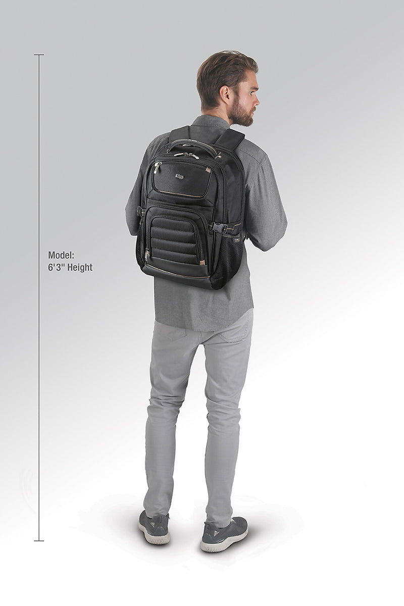 Solo New York Pro Black Mesh 17.3" Laptop Backpack (PRO742-4)