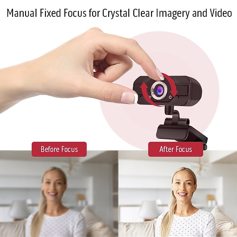 CODi Aquila HD 1080P Fixed Focus Webcam, Black (A05024)