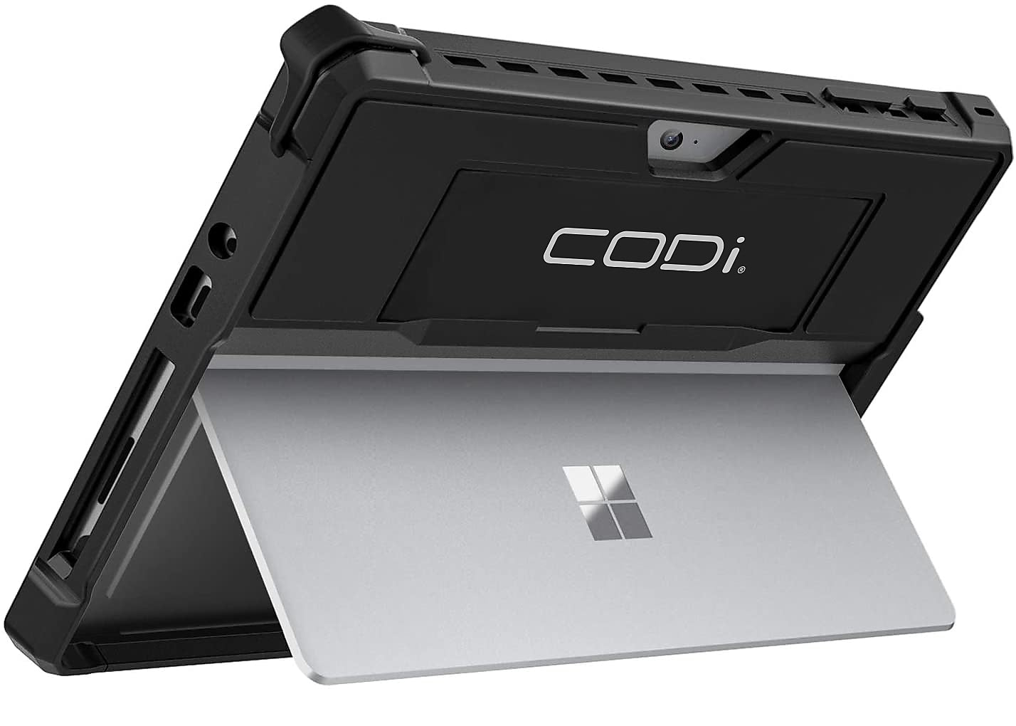 CODi Rugged TPU/Polycarbonate Case for MS Surface Go 1/2/3/4 (Keyboard Compatible), Silver (C30705052)