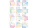 Better Office Mini Stationery Kits, Assorted Watercolor Designs, 50/Set (63905)