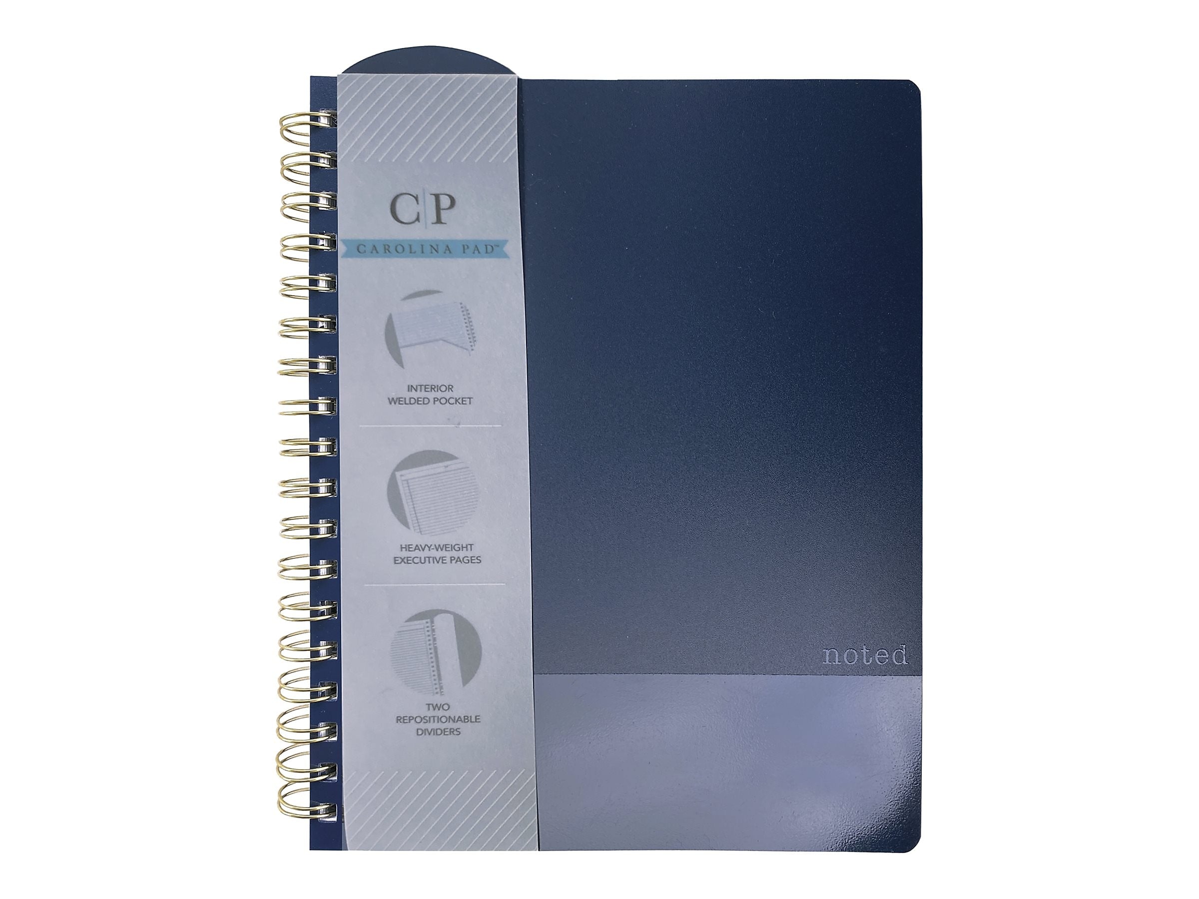 Carolina Pad Professional Notebook, 7.88" x 9.94", Narrow Ruled, 100 Sheets (13054)