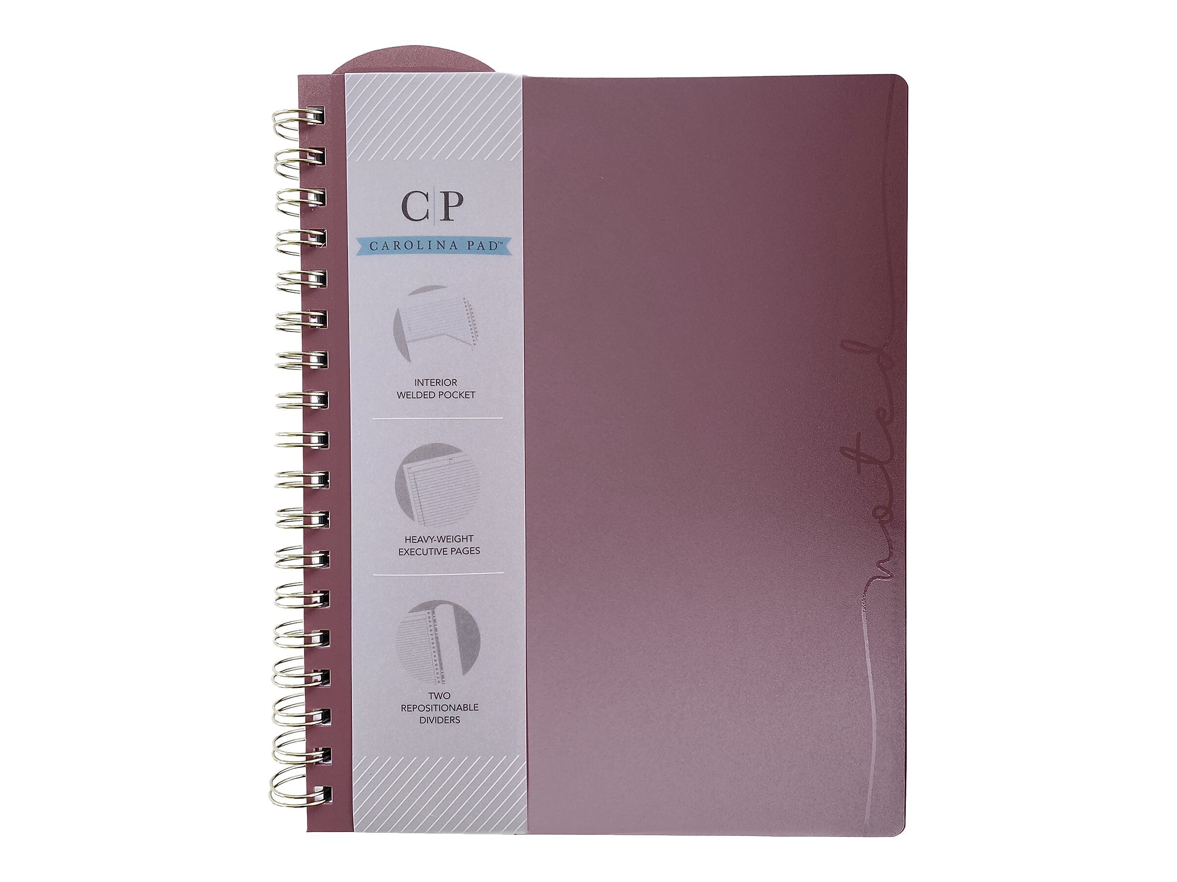 Carolina Pad Professional Notebook, 7.88" x 9.94", Narrow Ruled, 100 Sheets (13054)