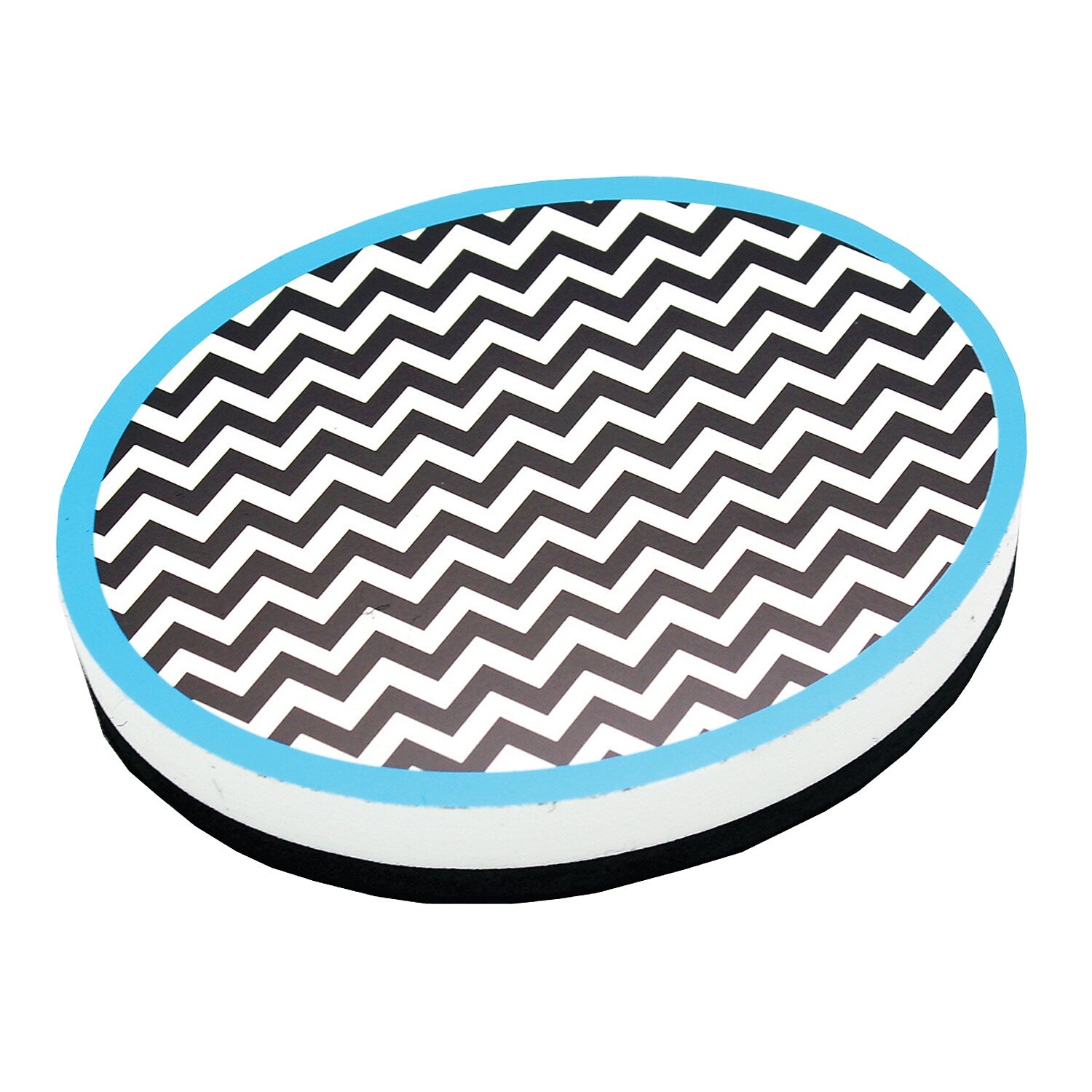 Ashley Magnetic Whiteboard Eraser, Chevron, Pack of 6 (ASH10047-6)