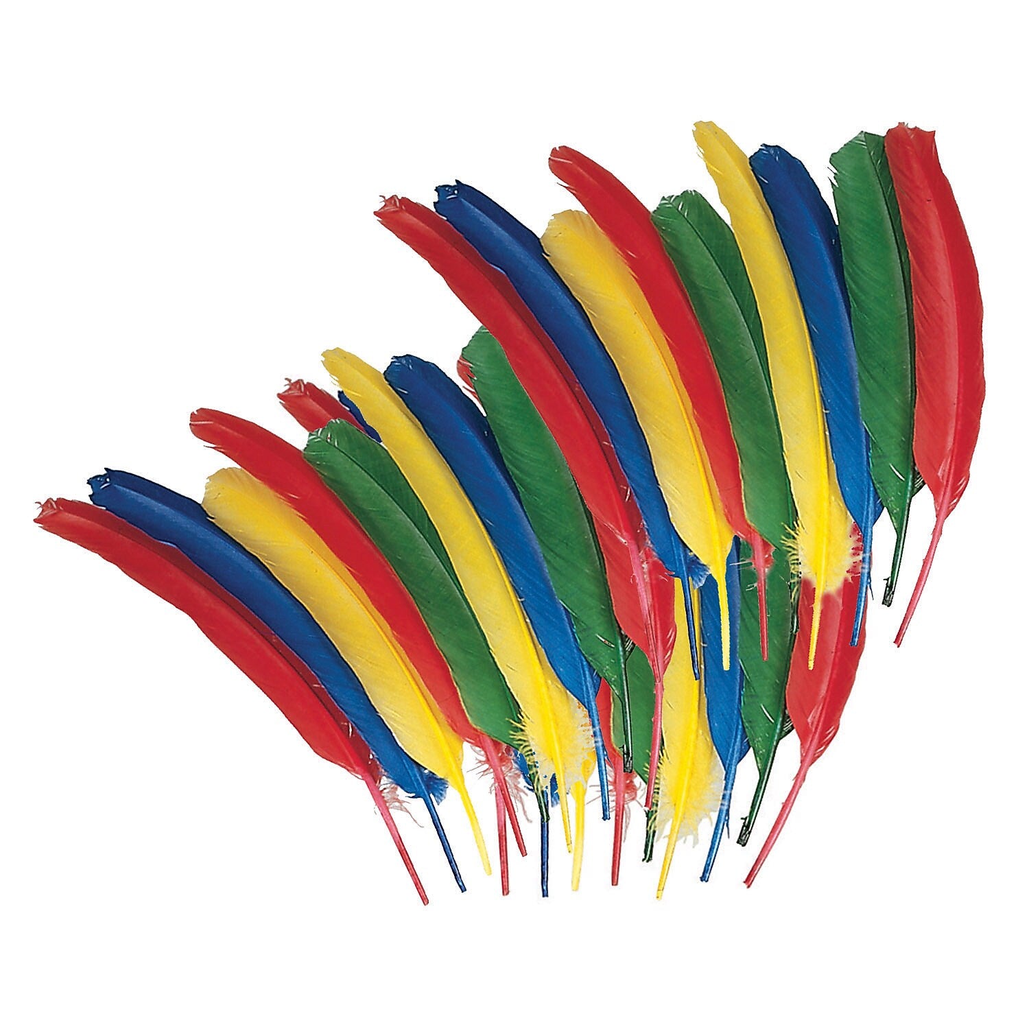 Creativity Street Quill Feathers, Assorted Colors, 12", 24/Pack, 3 Packs (CK-4503-3)