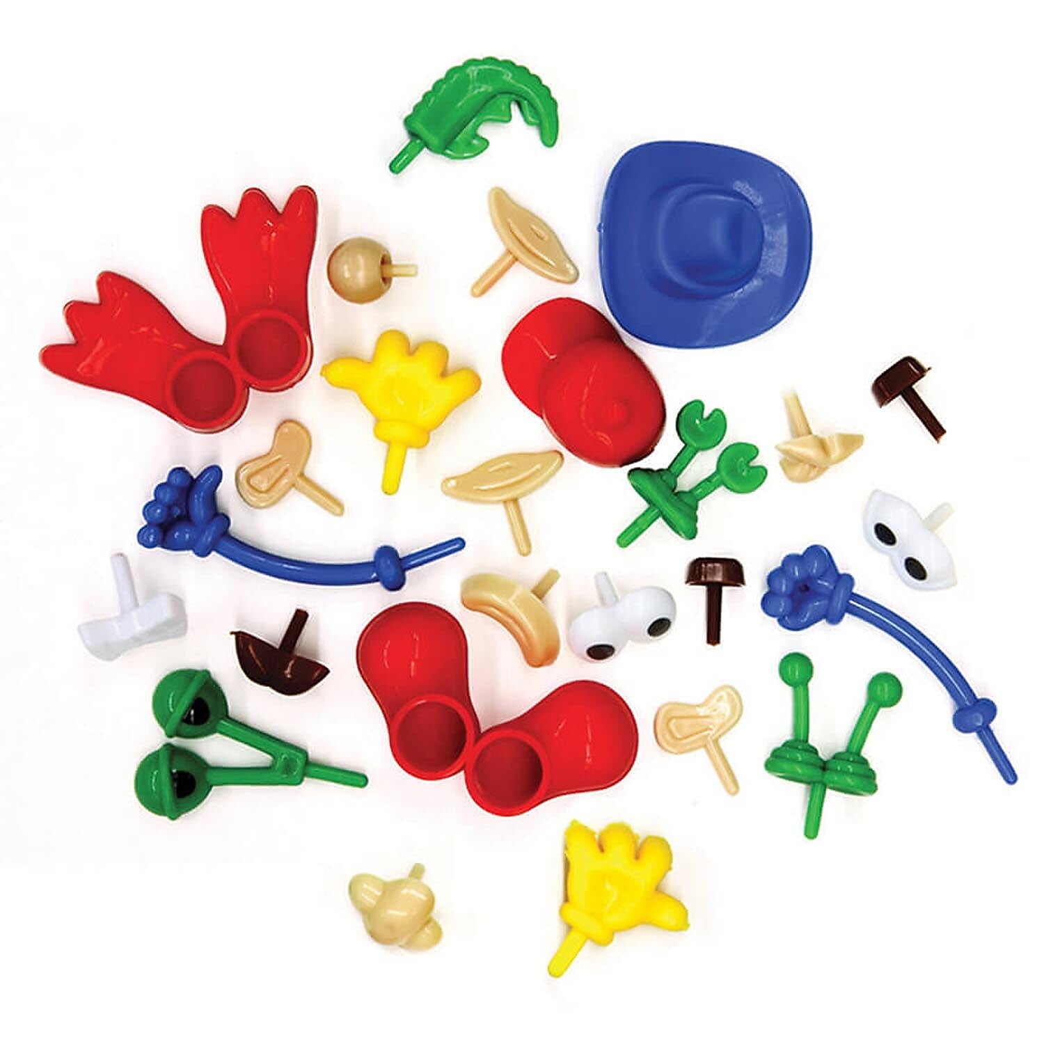 Creativity Street Modeling Dough & Clay Body Parts & Accessories, 26 Pieces/Pack, 6 Packs (CK-9660-6)