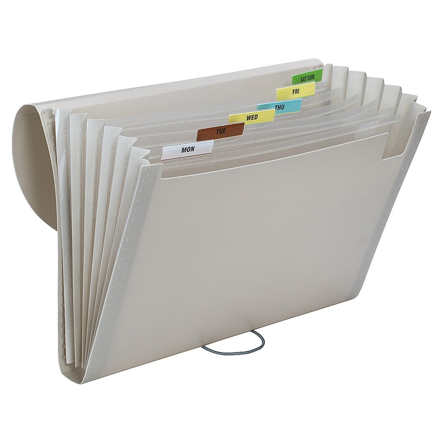 C-Line Heavy Duty Plastic Accordion File, 7-Pocket, Letter Size, Assorted Colors, 3/Bundle (CLI58300-3)