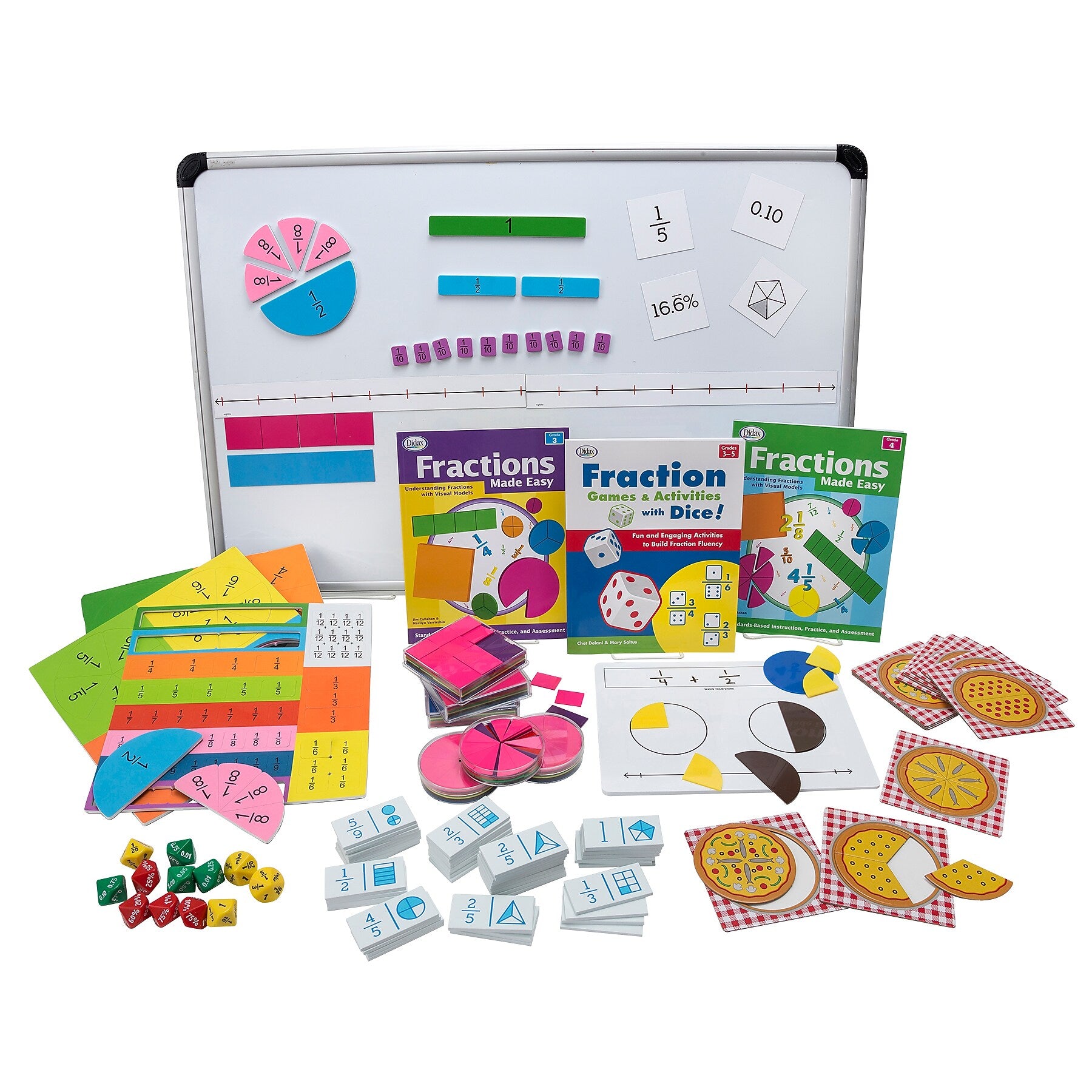 Didax Elementary Fraction Kit, Multicolored (DD-211897)