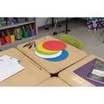 Pacon Self-Stick Dry Erase Circles, 10" Diameter, Assorted Colors, 10 Pieces (PACAC9012)
