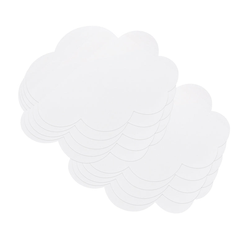 Pacon Self-Stick Dry Erase Clouds, 7" x 10", White, 10 Pieces (PACAC9014)