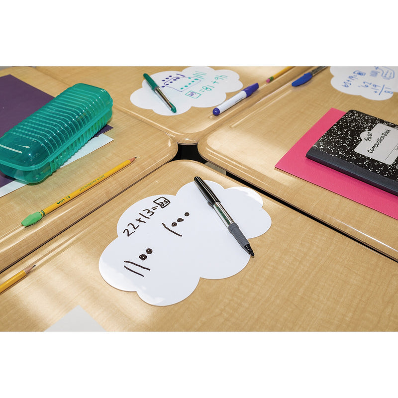 Pacon Self-Stick Dry Erase Clouds, 7" x 10", White, 10 Pieces (PACAC9014)