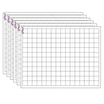 TREND Graphing Grid Small Squares Wipe-Off Chart, 17" x 22", Pack of 6 (T-27305-6)