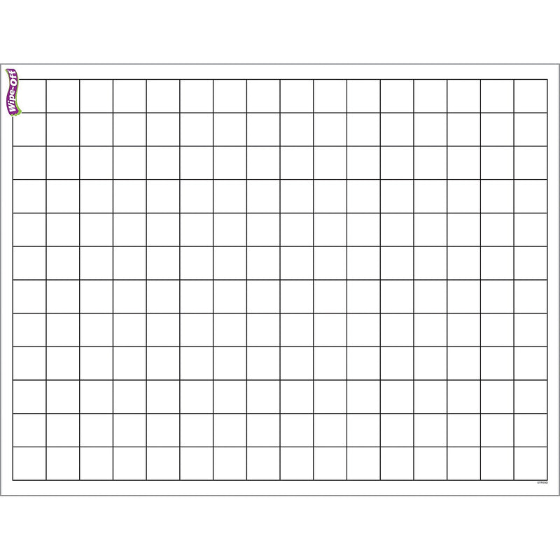 TREND Graphing Grid Small Squares Wipe-Off Chart, 17" x 22", Pack of 6 (T-27305-6)