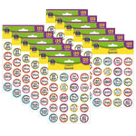 Teacher Created Resources Confetti Spanish Stickers, 1", Multicolored, 120 Per Pack, 12 Packs (TCR8725-12)