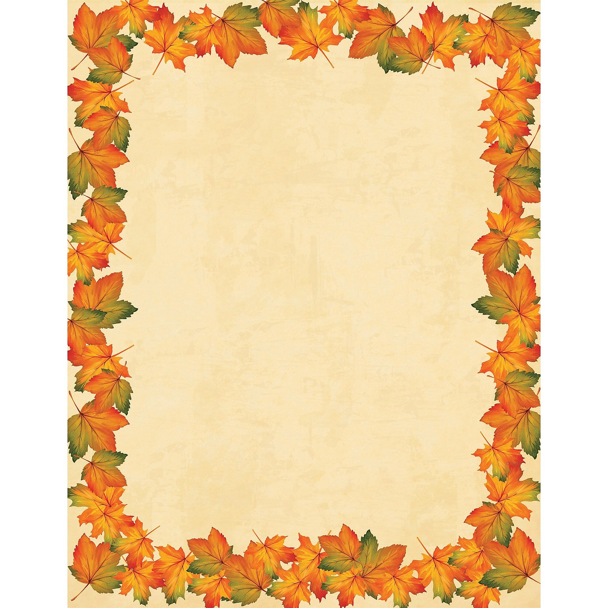 Great Papers® Holiday Stationery Painted Maple Leaves, 80/Count
