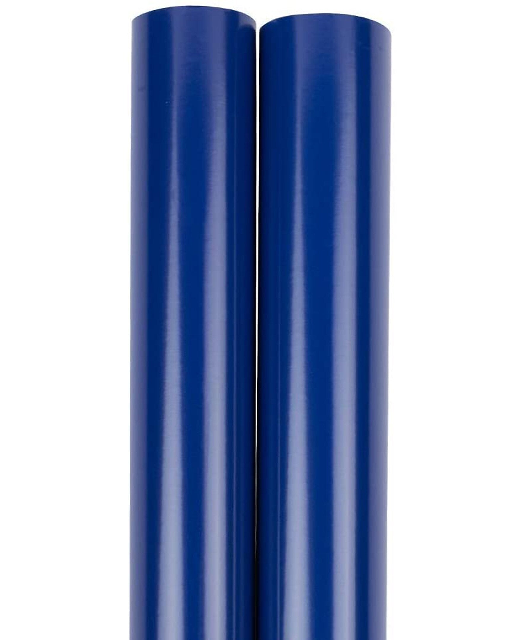 JAM Paper Wrapping Paper, 25 Sq. ft. x 30", Royal Blue, 2/Pack (165S25RBA)