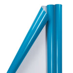 JAM Paper Wrapping Paper, 25 Sq. ft. x 30", Bright Blue, 2/Pack (165S25BUA)