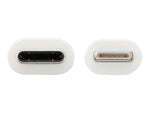 Tripp Lite Lightning USB Cable for Most Smartphones, Black/White (M102-010-HD)