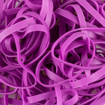 JAM Paper Multi-Purpose #64 Rubber Bands, 3.5" x .25", Non-Latex, Purple, 100/Pack (33364RBPU)
