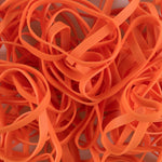 JAM Paper Multi-Purpose #64 Rubber Bands, 3.5" x .25", Non-Latex, Orange, 100/Pack (33364RBOR)