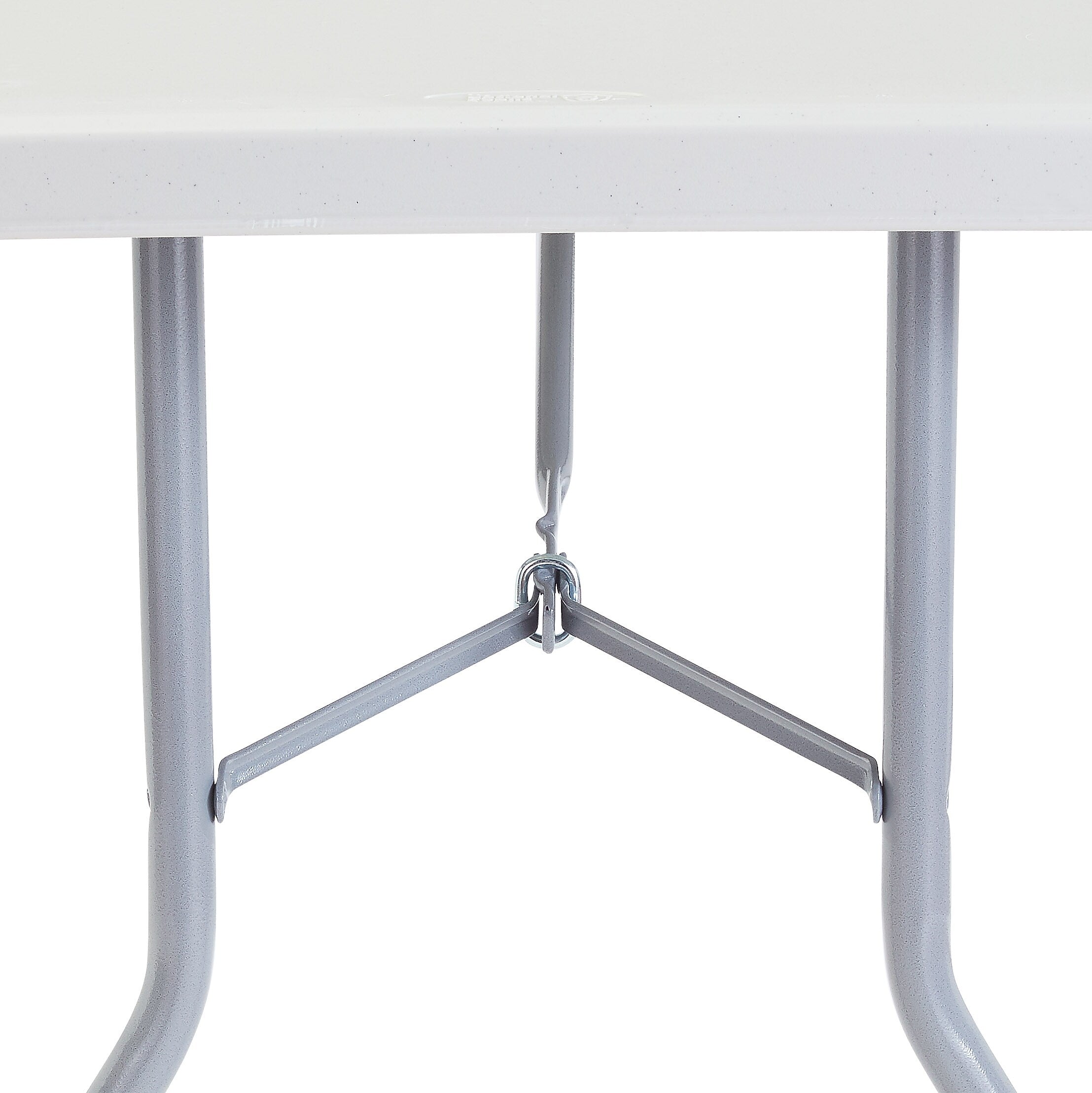 National Public Seating BT3000 Series 6' x 30" Plastic Folding Table, Speckled Gray (BT3072)