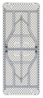 National Public Seating BT3000 Series 6' x 30" Plastic Folding Table, Speckled Gray (BT3072)