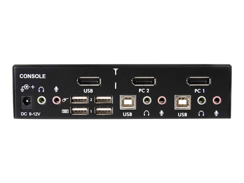 StarTech SV231DPUA 2-Port DisplayPort Professional KVM Switch with Audio
