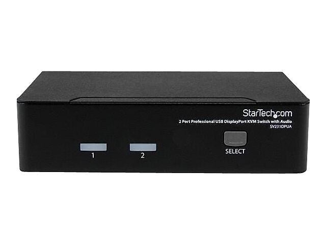 StarTech SV231DPUA 2-Port DisplayPort Professional KVM Switch with Audio