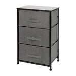 Flash Furniture 3 Drawer Vertical Storage Dresser, Black/Dark Gray (WX5L20XBKGR)