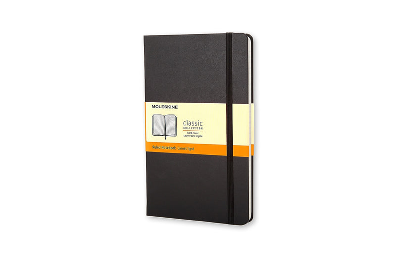 Moleskine 1-Subject Professional Notebook, 3.5" x 5.5", Narrow Ruled, 96 Sheets, Black (701009)
