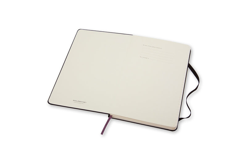 Moleskine 1-Subject Professional Notebook, 3.5" x 5.5", Narrow Ruled, 96 Sheets, Black (701009)