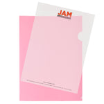JAM Paper Plastic Sleeves, 9" x 12", Red, 12/Pack (2226316989)