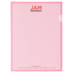 JAM Paper Plastic Sleeves, 9" x 12", Red, 12/Pack (2226316989)