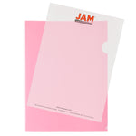 JAM Paper Plastic Sleeves, 9" x 12", Red, 120/Pack (2226316989B)