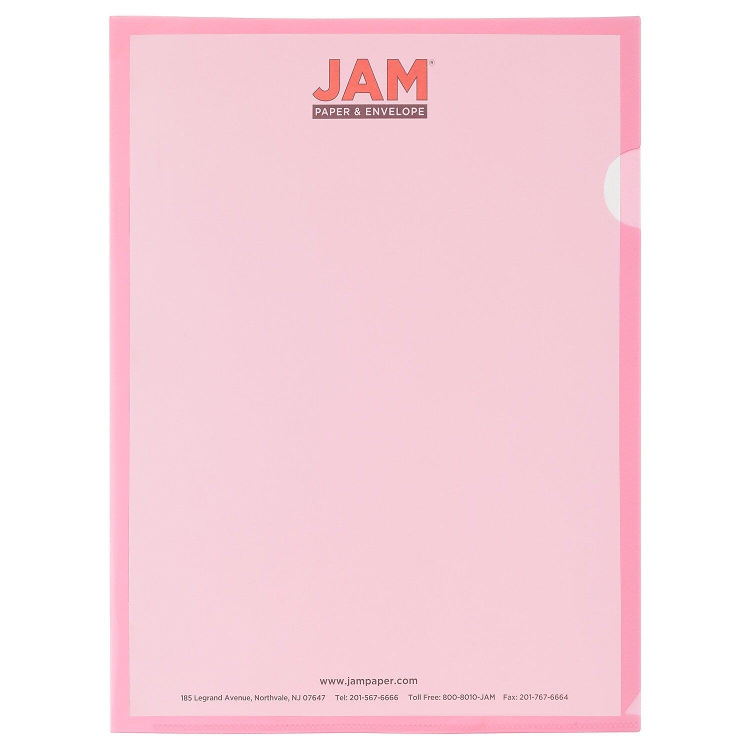 JAM Paper Plastic Sleeves, 9" x 12", Red, 120/Pack (2226316989B)