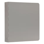 JAM Paper Heavy Duty 2" 3-Ring Non-View Binder, Silver Aluminum (301933555)