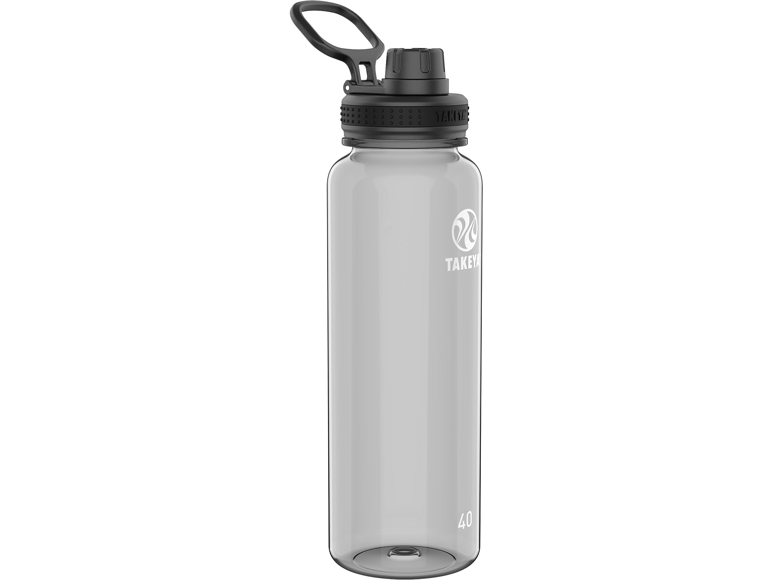 Takeya Tritan Plastic Water Bottle, 40 oz., Stormy Black (50412)