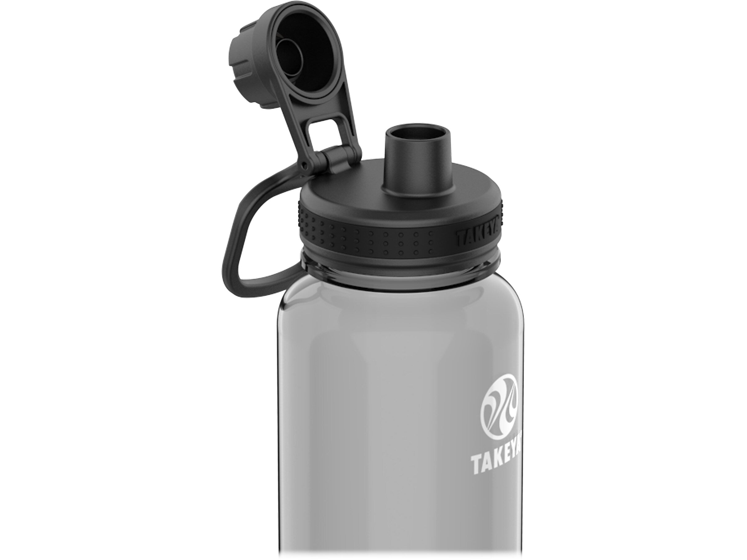 Takeya Tritan Plastic Water Bottle, 40 oz., Stormy Black (50412)