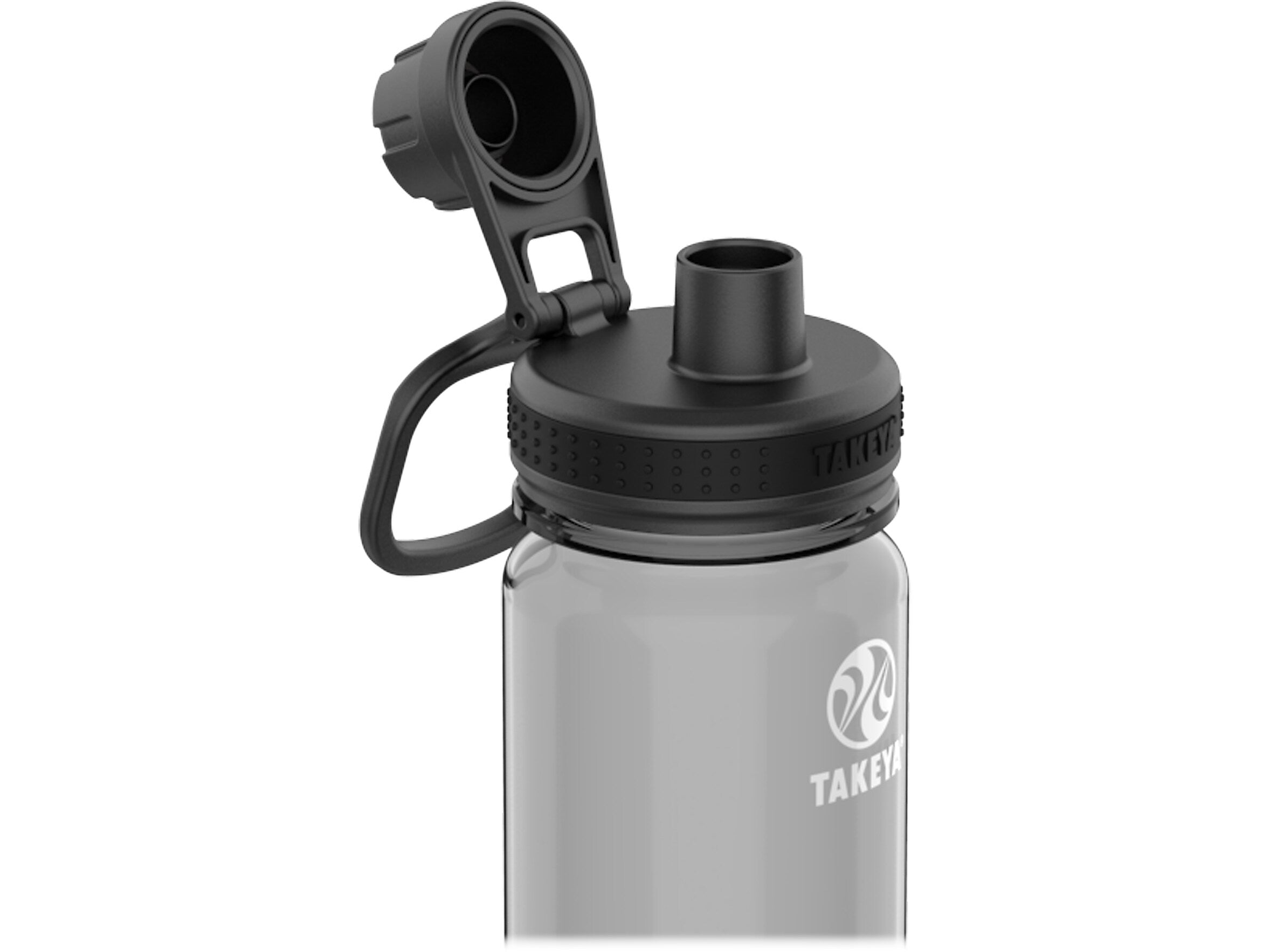 Takeya Tritan Plastic Water Bottle, 24 oz., Stormy Black (50404)