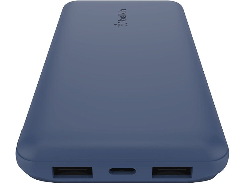 Belkin BOOST CHARGE USB Power Bank, 10000mAh, Blue (BPB011BTBL)
