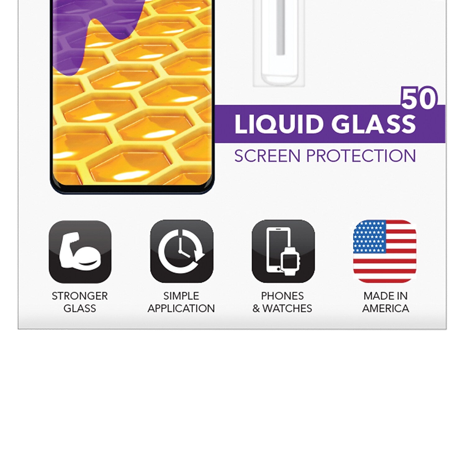 cellhelmet Liquid Glass Screen Protector for Phones and Watches with Glass Screens ($50 Screen Repair Coverage) (LSP-PHONE-50)