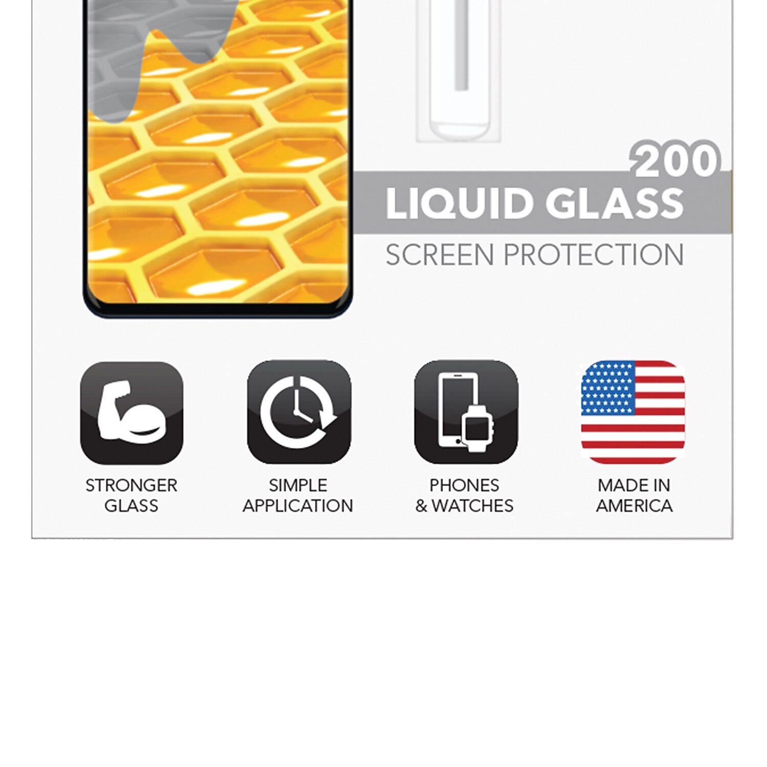 cellhelmet Liquid Glass Screen Protector for Phones and Watches with Glass Screens ($200 Screen Repair Coverage) (LSP-PHONE-200)