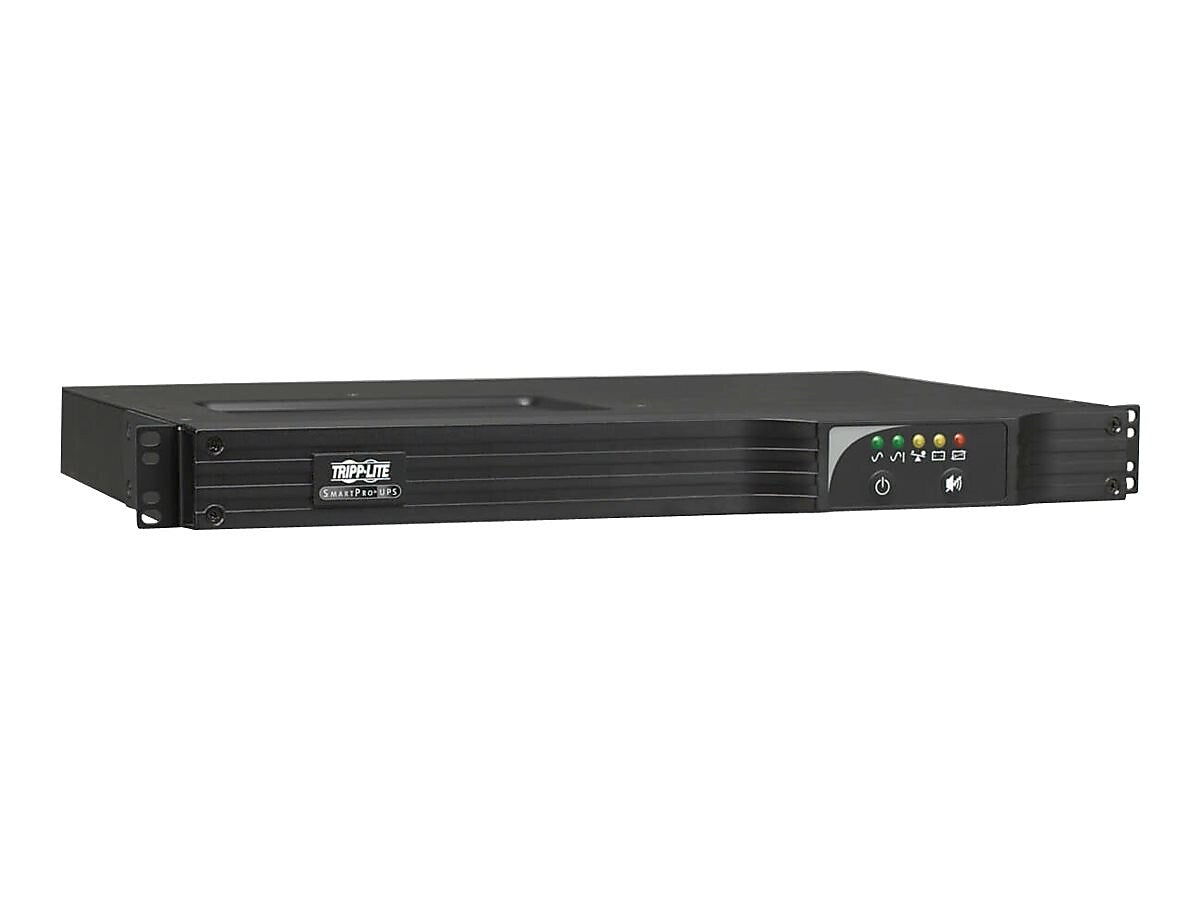 Tripp Lite SmartPro 500VA 1U UPS, 6-Outlet, Black (SMART500RT1UN)